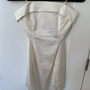 Aritzia Strapless Cream Dress
